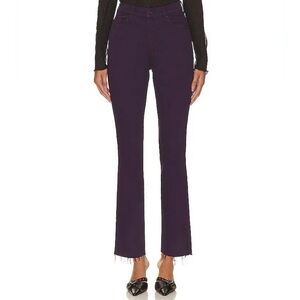 Mother High Waisted Rascal Ankle Fray in Play Date Blackberry Cordial Purple 27